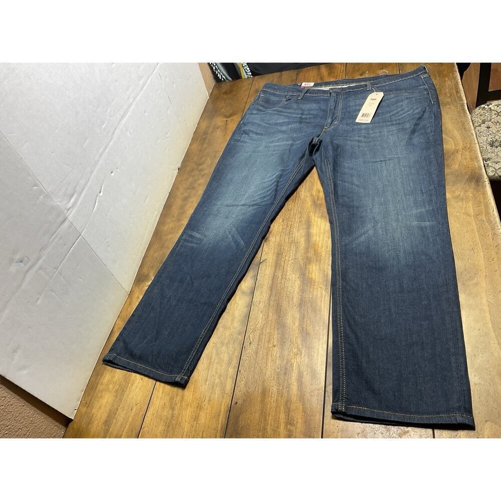 Levi's 541 Athletic Fit Jeans Men's 44x32 Dark Denim Stretch Comfort NWT